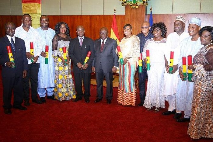 President  Nana Addo Dankwa Akufo-Addo with ministers