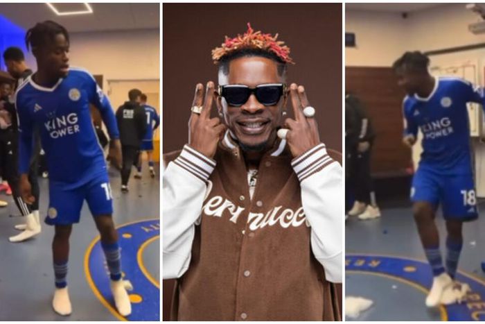 Watch: Leicester City blast Shatta Wale’s ‘Freedom’ in dressing room as Fatawu Issahaku dances