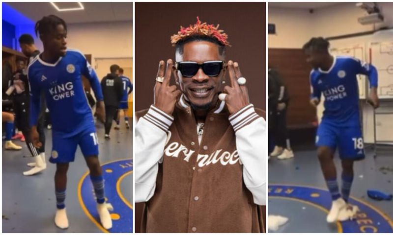 Watch: Leicester City blast Shatta Wale’s ‘Freedom’ in dressing room as Fatawu Issahaku dances