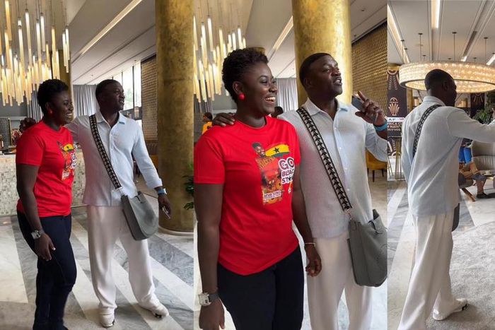 Akon amazed by Afua Asantewaa's sing-a-thon as they meet in Ivory Coast (VIDEO)
