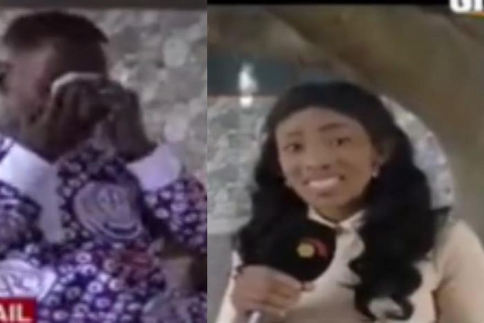 Portia Gabor sadly ends interview with man who falls, hits head against wall to speak