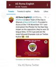 Italian giants Roma congratulate Hearts of Oak