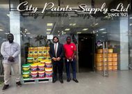 Facelift for Kintampo Waterfalls after donation of paint materials for renovation