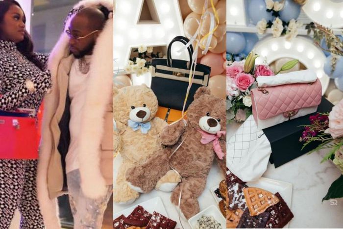Davido gifts Chioma designer bags as welcome home gift