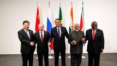 Informal meeting of the BRICS during the 2019 G20 Osaka summit - Souce - Wikipedia