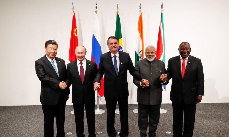 Informal meeting of the BRICS during the 2019 G20 Osaka summit - Souce - Wikipedia