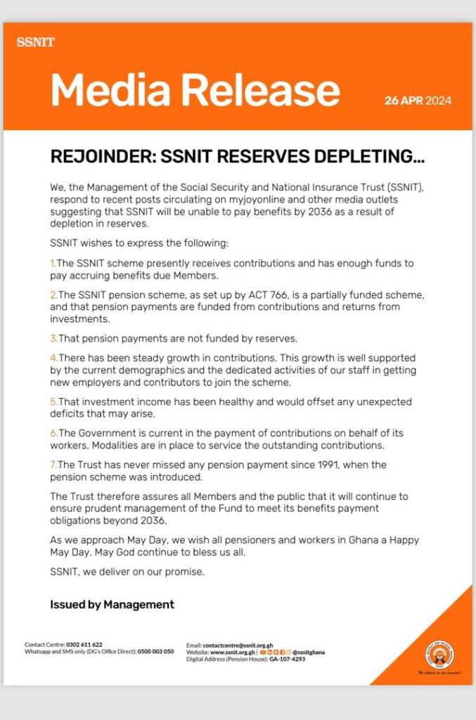 SSNIT Report