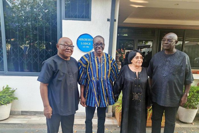 Former Speakers of Parliament with Prof. Mike Ocquaye