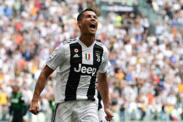 Cristiano Ronaldo scored his first goals for Juventus.