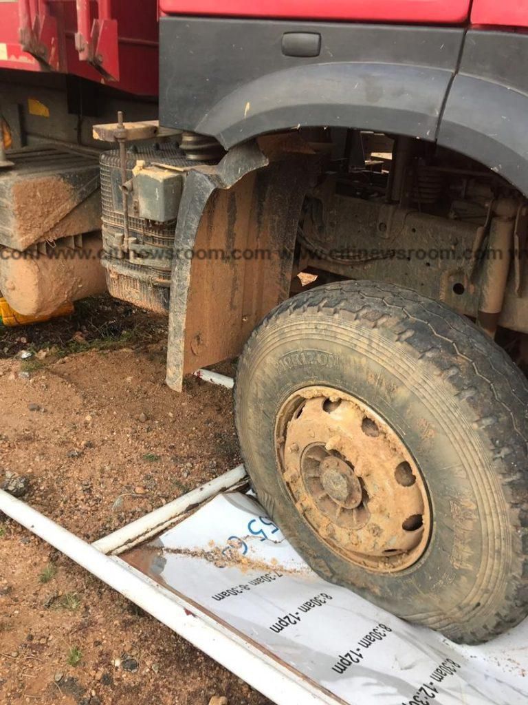 Four in taxi crashed to death by a tipper truck