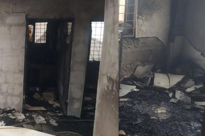 Fire burns police officer, wife and 3-month-old baby to death