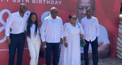 John Mahama and his family
