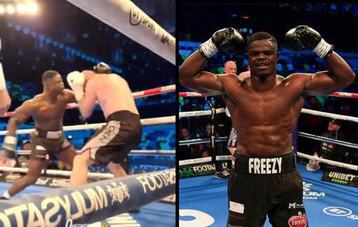 ‘He’s fighting against poverty’ – Ghanaians react to Freezy MacBones’ aggressive boxing