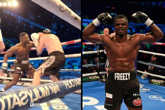 ‘He’s fighting against poverty’ – Ghanaians react to Freezy MacBones’ aggressive boxing