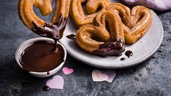 Heart churros