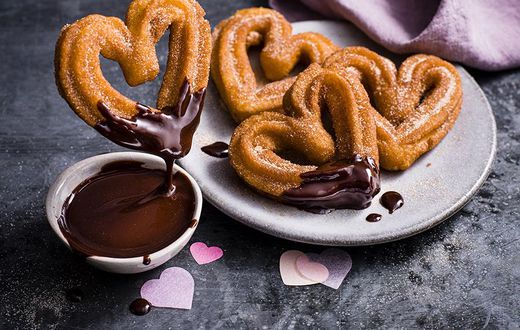 Heart churros
