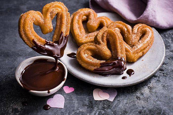 Heart churros