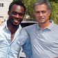 Michael Essien with Jose Mourinho