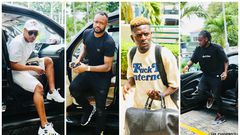 Photos: How Black Stars arrived in camp with all the drip