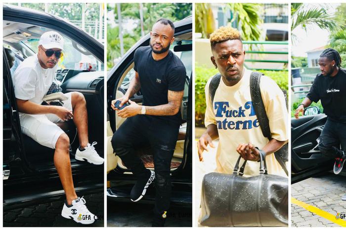 Photos: How Black Stars arrived in camp with all the drip