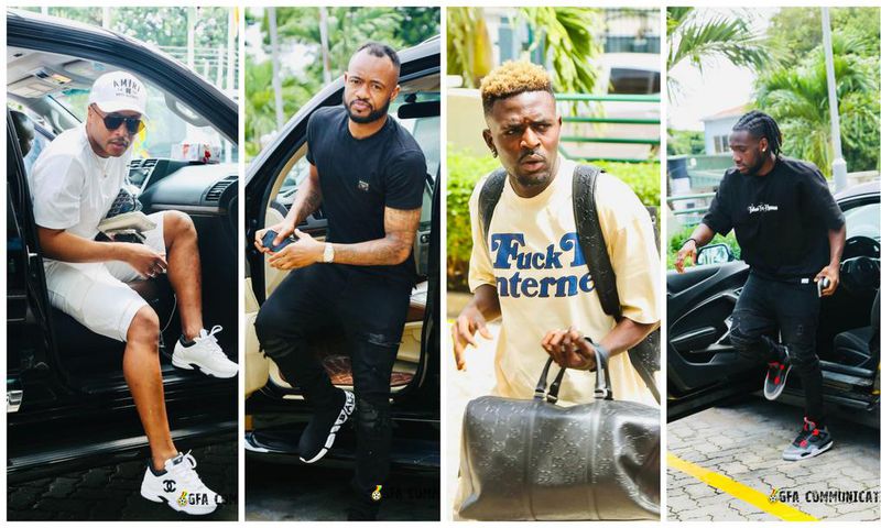 Photos: How Black Stars arrived in camp with all the drip