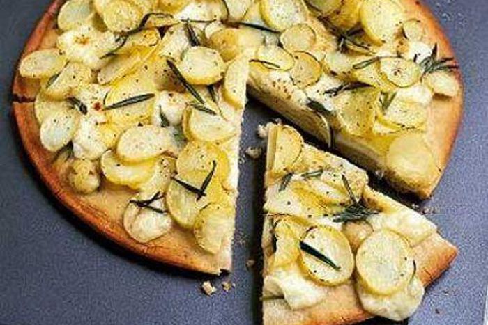 New potato & rosemary pizza