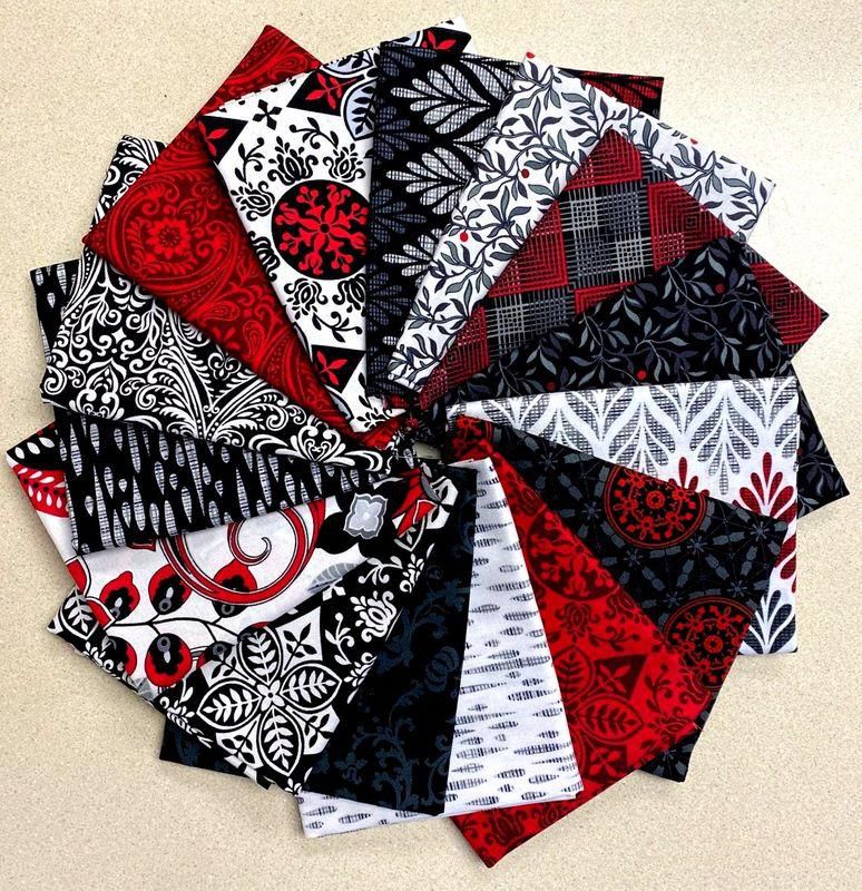 Red, white and black cloth