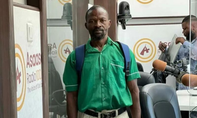 Meet 47-year-old primary 6 Ghanaian pupil who’s his kids’ classmate