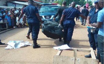 File photo: Police carry dead body