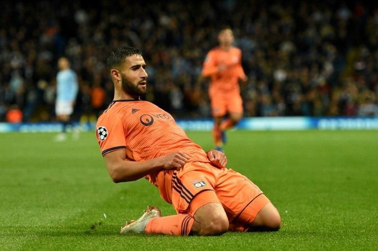 Lyon captain Nabil Fekir fired the French side into a 2-0 lead