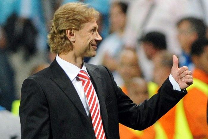 Rostov manager Valery Karpin, pictured 2010, says his men "lacked creativity in attack"