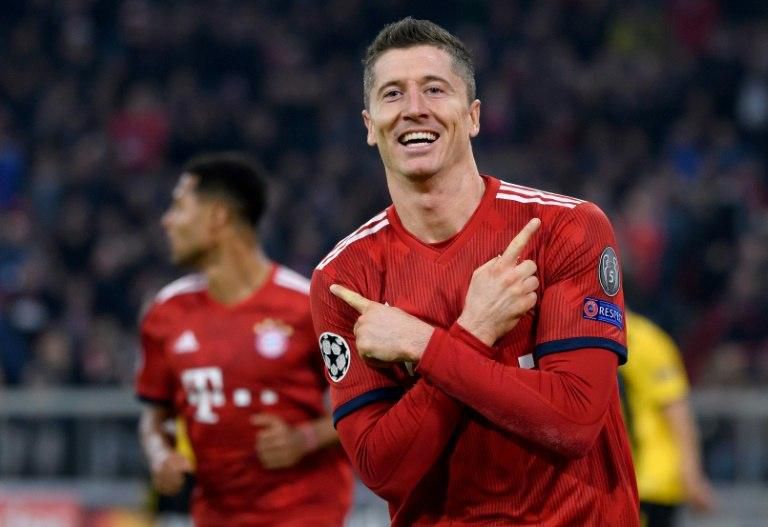 Robert Lewandowski scored both goals for Bayern Munich in Wednesday's 2-0 win at home to Greek side AEK