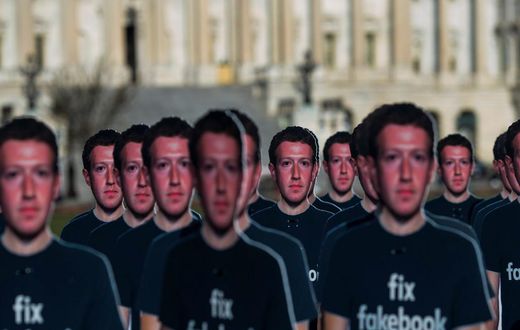 Mark Zuckerberg protest
