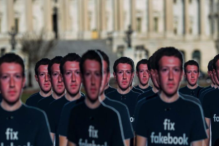 Mark Zuckerberg protest