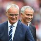 Claudio Ranieri (left) says Manchester United manager Jose Mourinho welcomed him back to the Premier League
