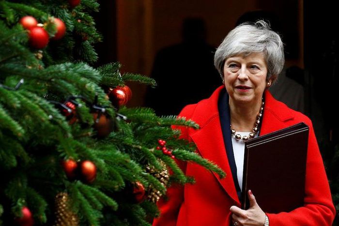 Britain's Prime Minister Theresa May leaves 10 Downing Street, London
