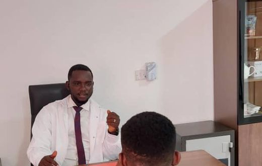 A gambling addict undergoing counseling session