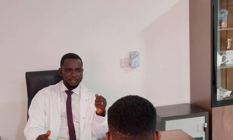 A gambling addict undergoing counseling session