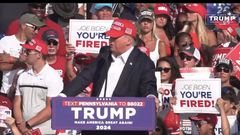 Donald Trump rushed off stage as gunshot were fired at his rally