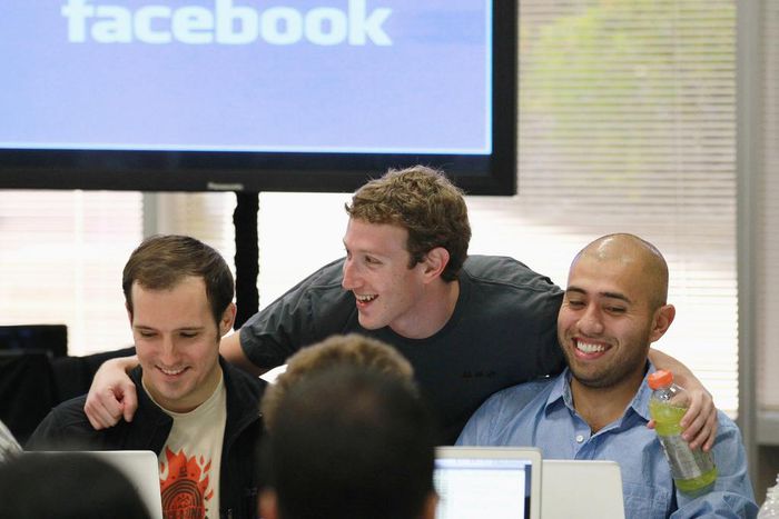 Facebook employees Mark Zuckerberg