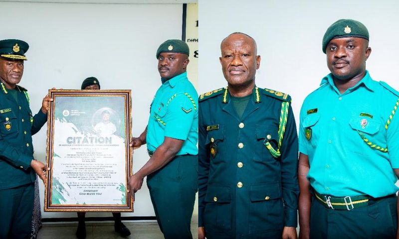Immigration officer promoted for rescuing student from kidnappers on Nsawam-Amasaman road