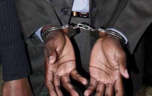 A man in handcuffs