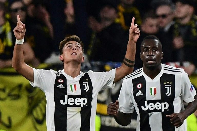 Paulo Dybala celebrates after scoring for Juventus against Young Boys