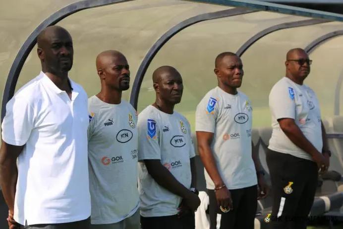 Ex-Ghana coach Otto Addo and his technical team