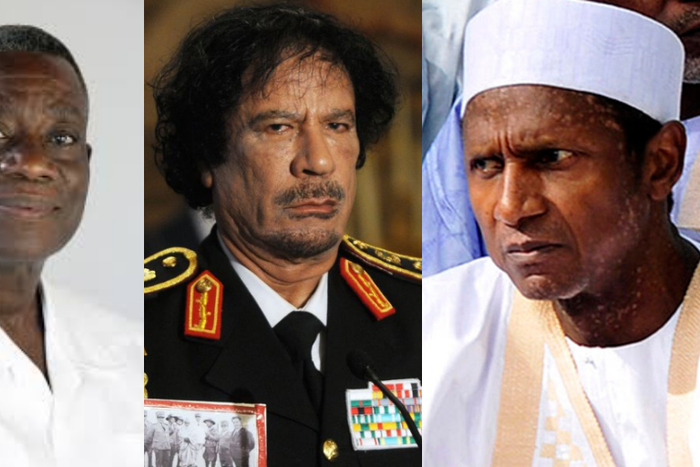John Evans Atta Mills, Muammar Gaddafi and Umaru Musa Yar’Adua