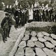 Mass funeral of some of the victims of the Titanic [Getty]