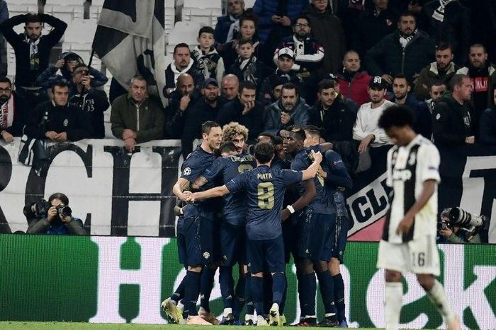 Smash and grab: Man Utd silenced the Allianz Stadium with two late goals against Juventus