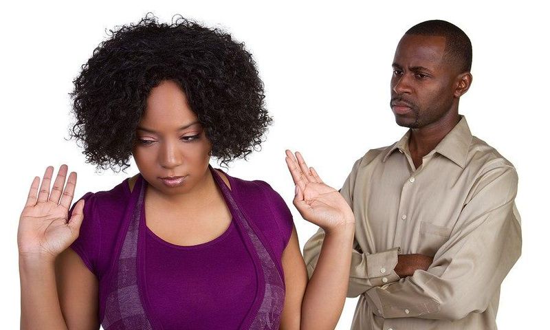 Angry black couple