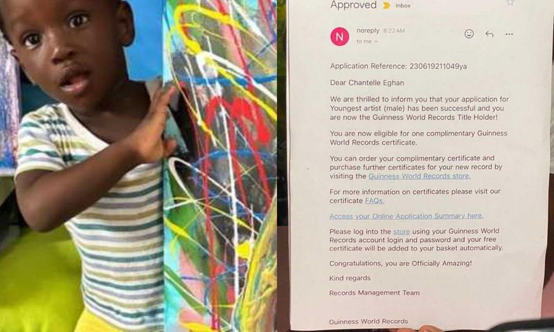 Ghana's 1-year-old Ace Liam is Guinness World Records' Youngest Male Artist
