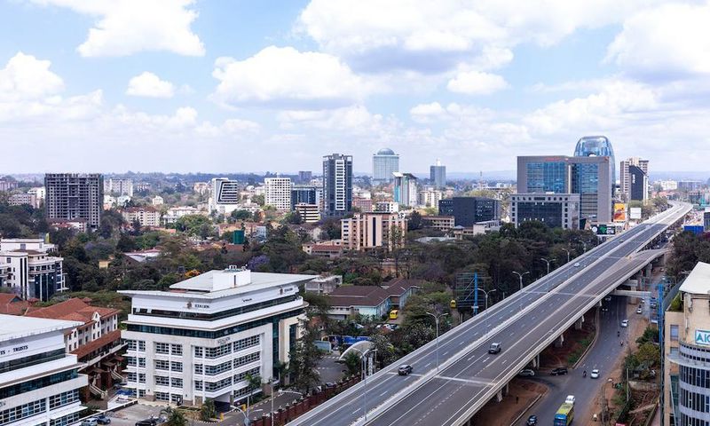 An aerial shot of the Nairobi Expressway in Kenya [Photo: Antony Trivet]